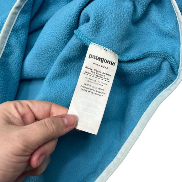 Patagonia Micro D Snap-T Fleece Pullover Jacket Mako Blue Womens XS - Picture 5 of 6